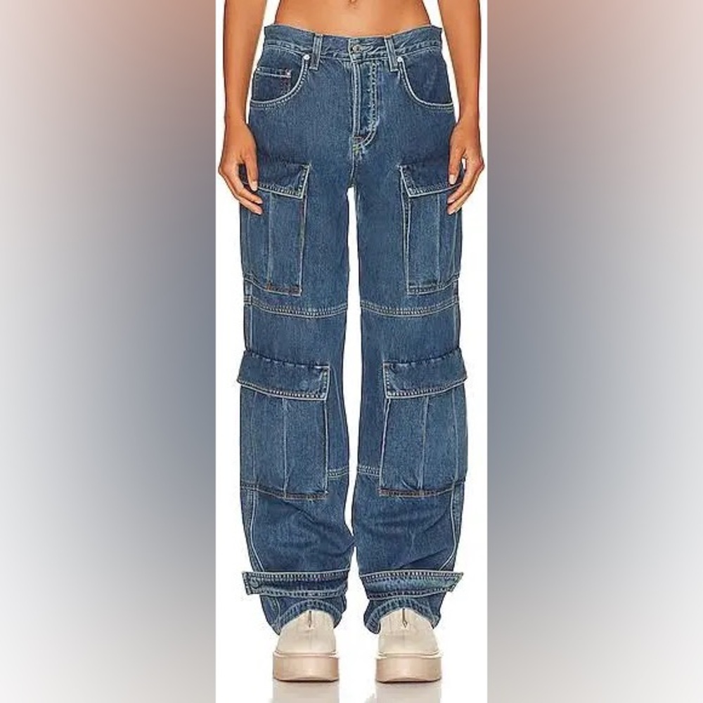 GRLFRND Denim Cargo Jeans